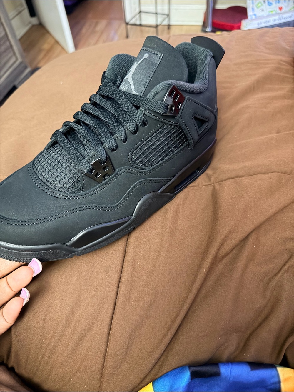 Nike Air Jordan 4 Retro Men's Sneakers - Black